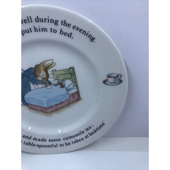 Peter Rabbit Nursery Plate by Wedgwood Plate 7”  - Beatrix Potter - Picture 6 of 11